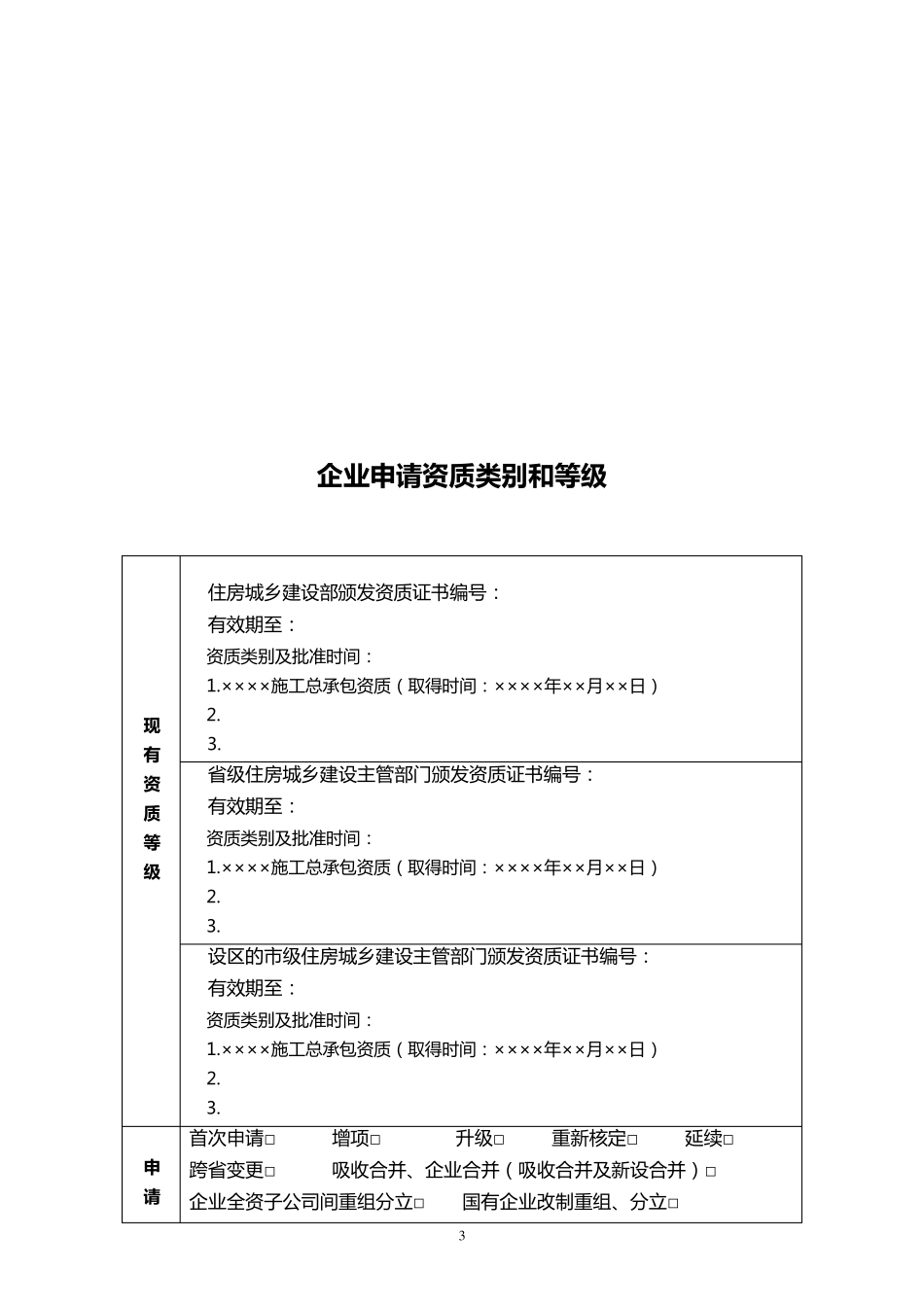 建筑业企业资质申请表_第3页