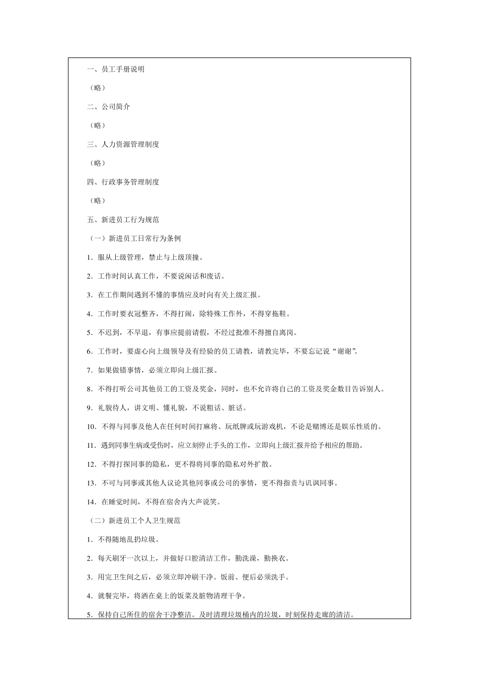 建筑企业员工手册范例_第2页