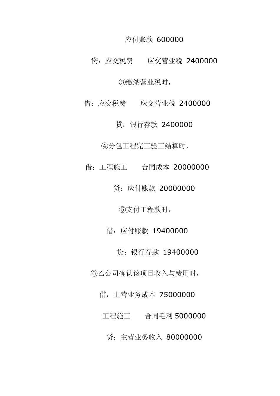 建筑公司分包工程的账务处理_第2页