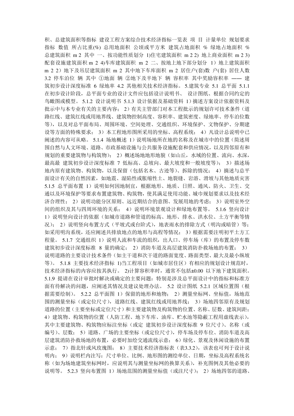 建筑初步设计深度标准_第2页