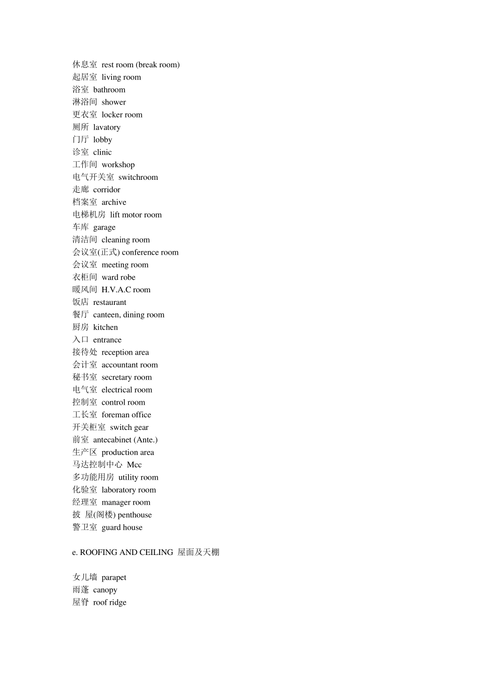 建筑学专业英语_第3页