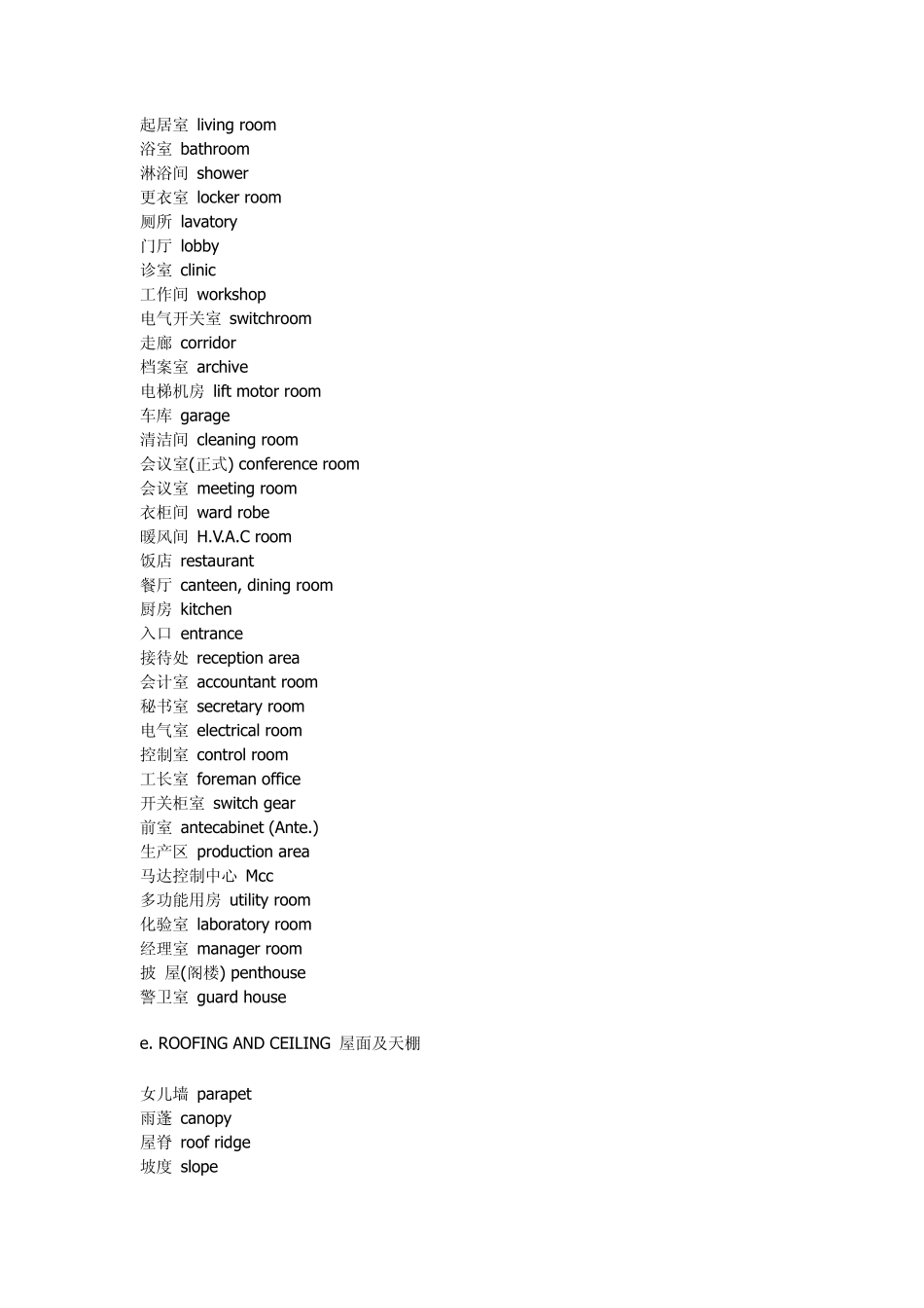 建筑学专业词汇_第3页