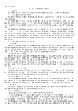 建筑学基础知识大全