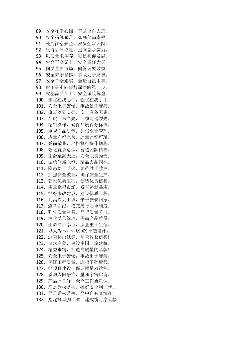 建筑工地大门两侧标语大全_第3页