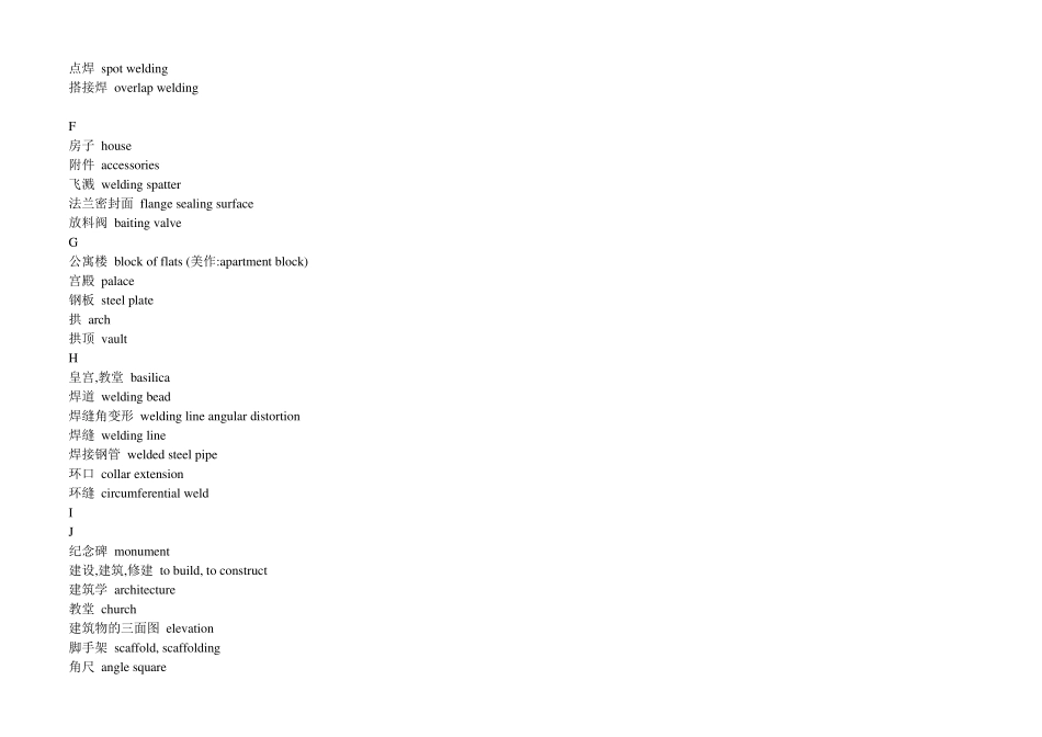 建筑工程专业英语词汇_第2页