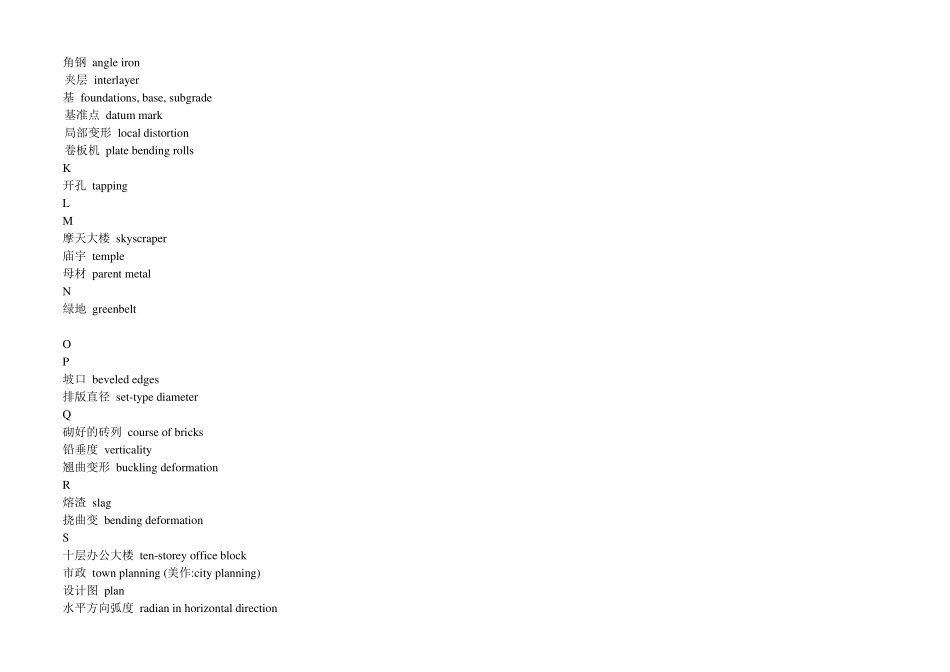 建筑工程专业英语词汇_第3页