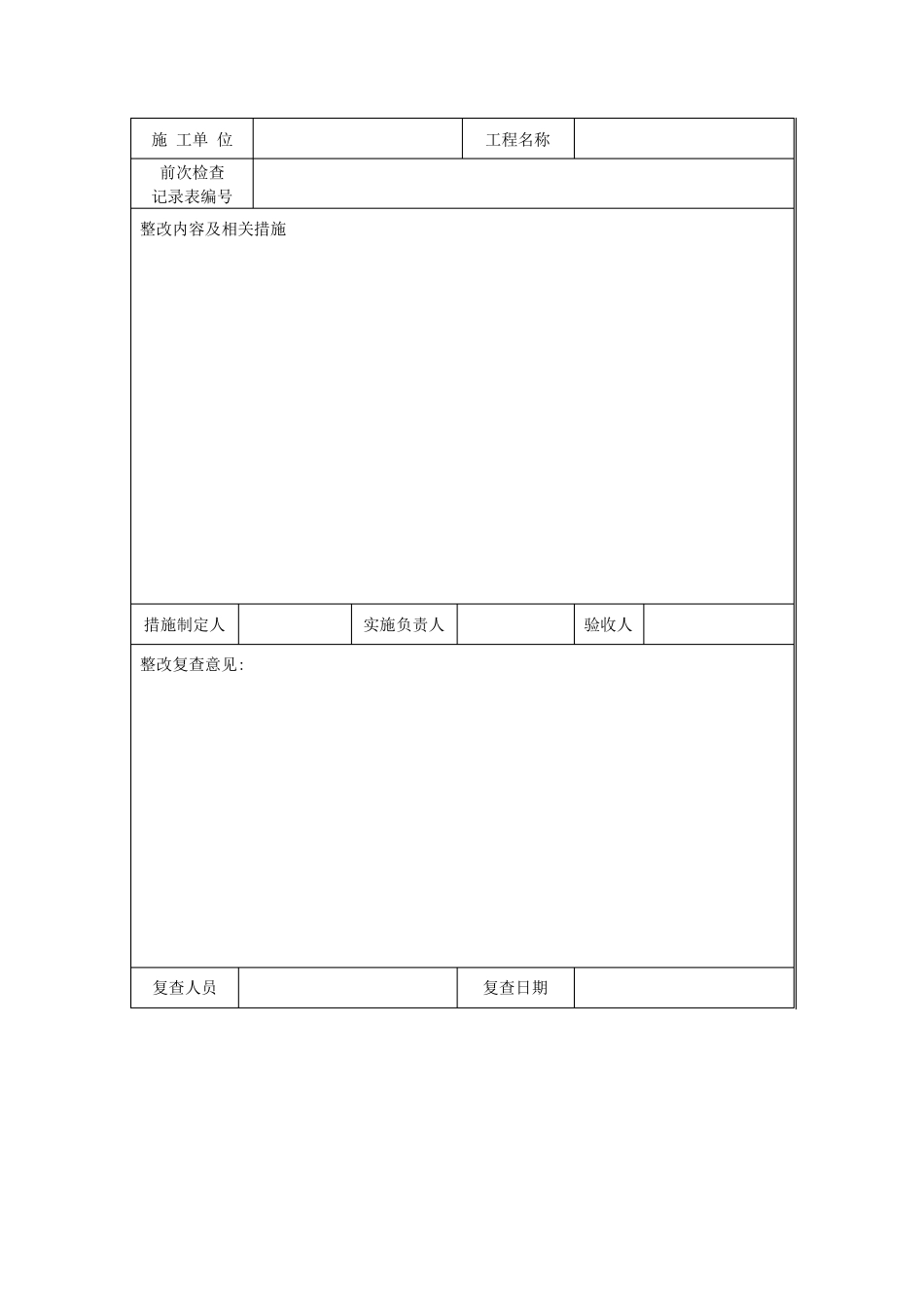 建筑工程各类安全生产检查记录表_第2页
