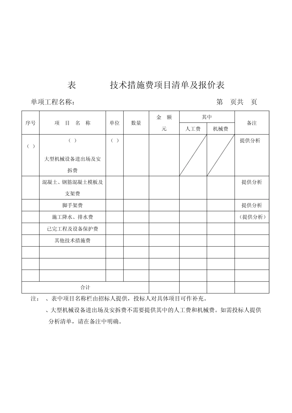 建筑工程商务标目录大全_第3页