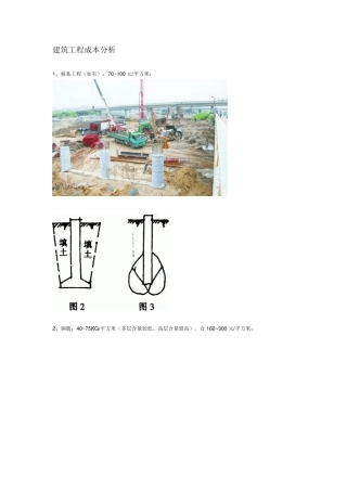 建筑工程成本分析