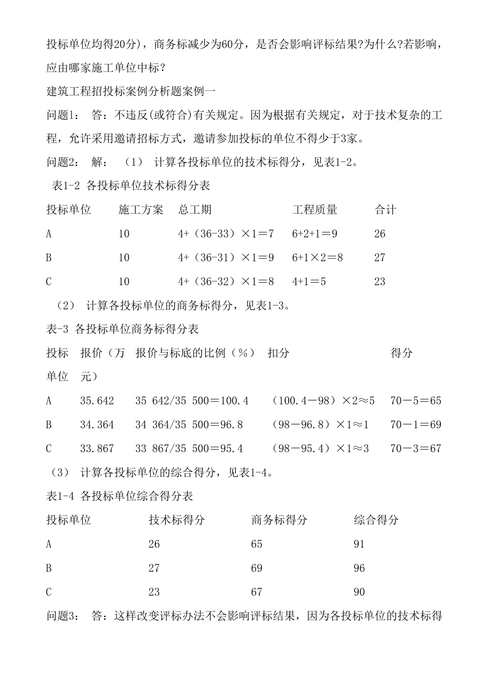 建筑工程招投标案例分析题案例_第2页