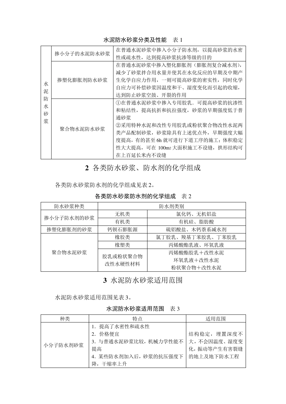 建筑工程水泥砂浆防水剂抹灰防水_第2页
