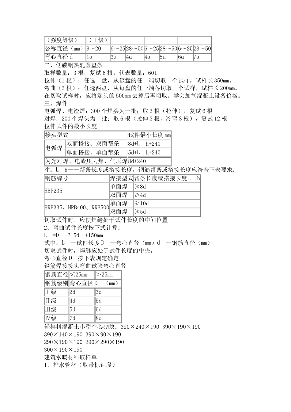 建筑工程见证取样送检标准_第3页