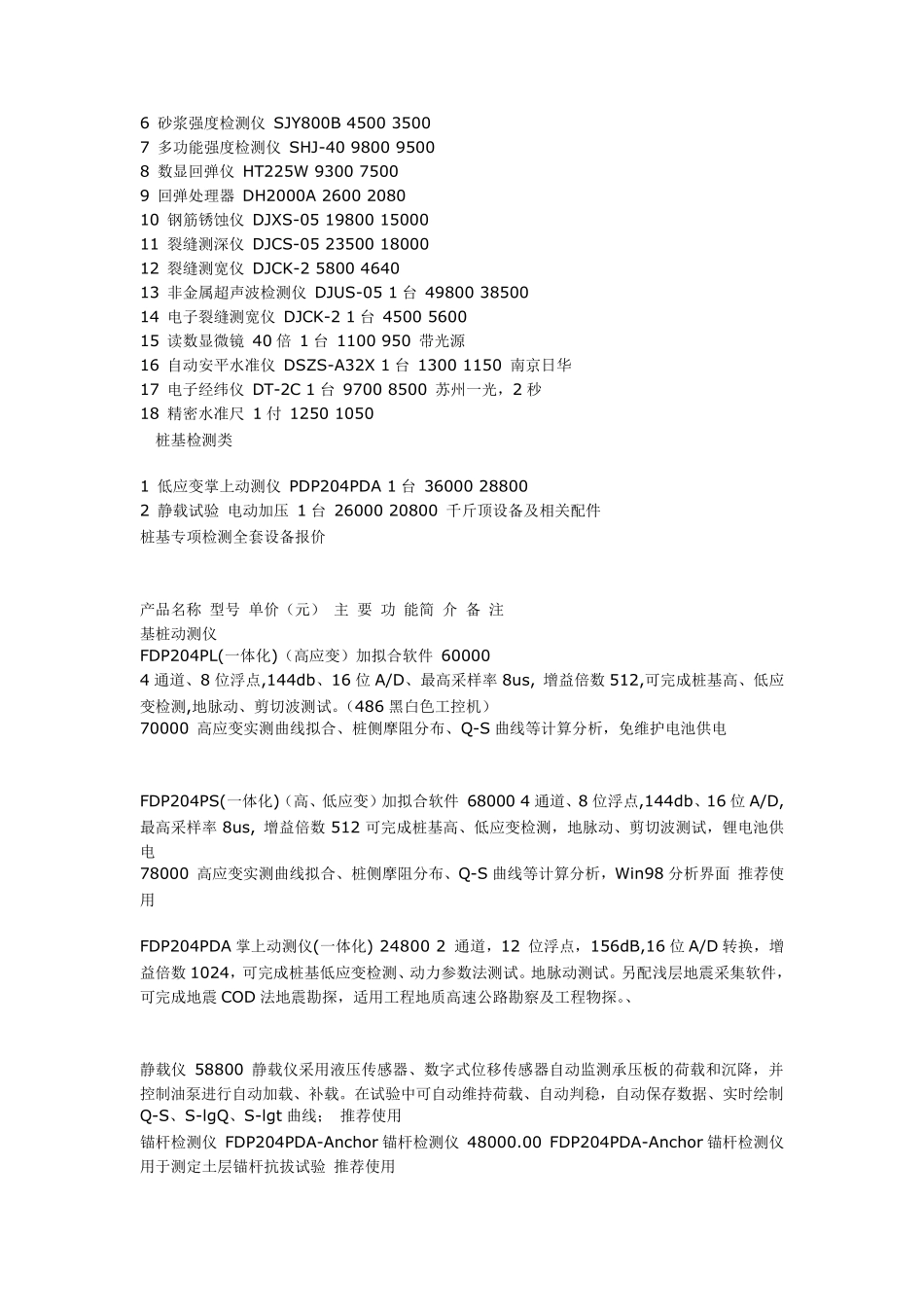 建筑工程质量检测设备型号报价_第3页