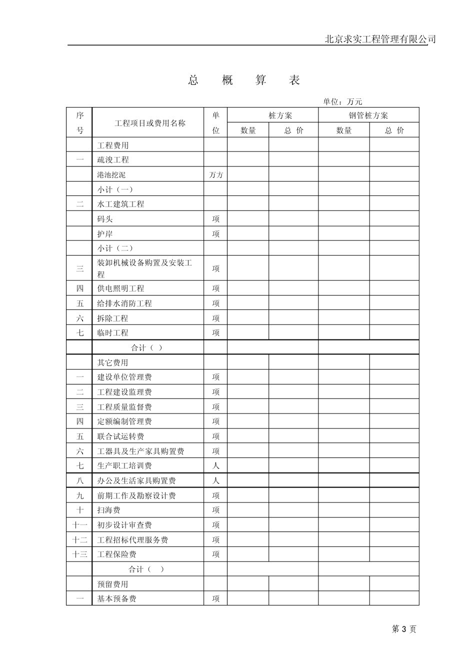 建筑工程造价咨询报告书_第3页