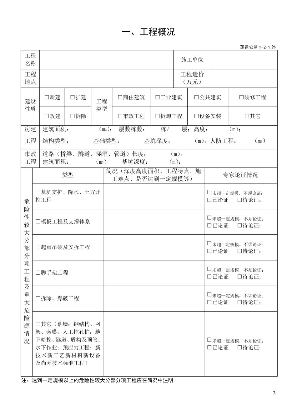 建筑工程项目开工安全生产条件审查表_第3页