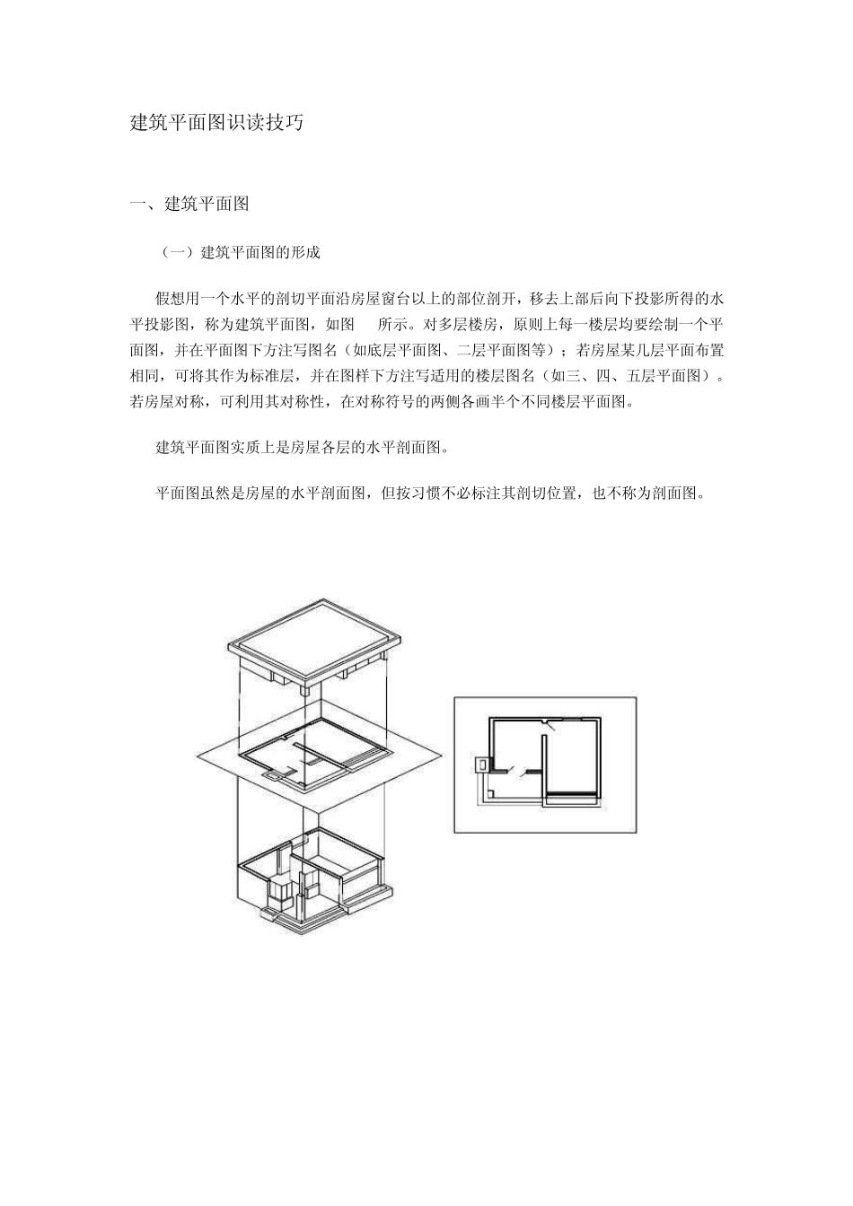 建筑平面图识读技巧_第1页