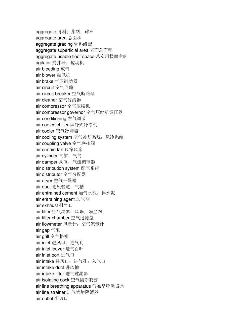 建筑施工专业名词(中英文对照解释)_第3页