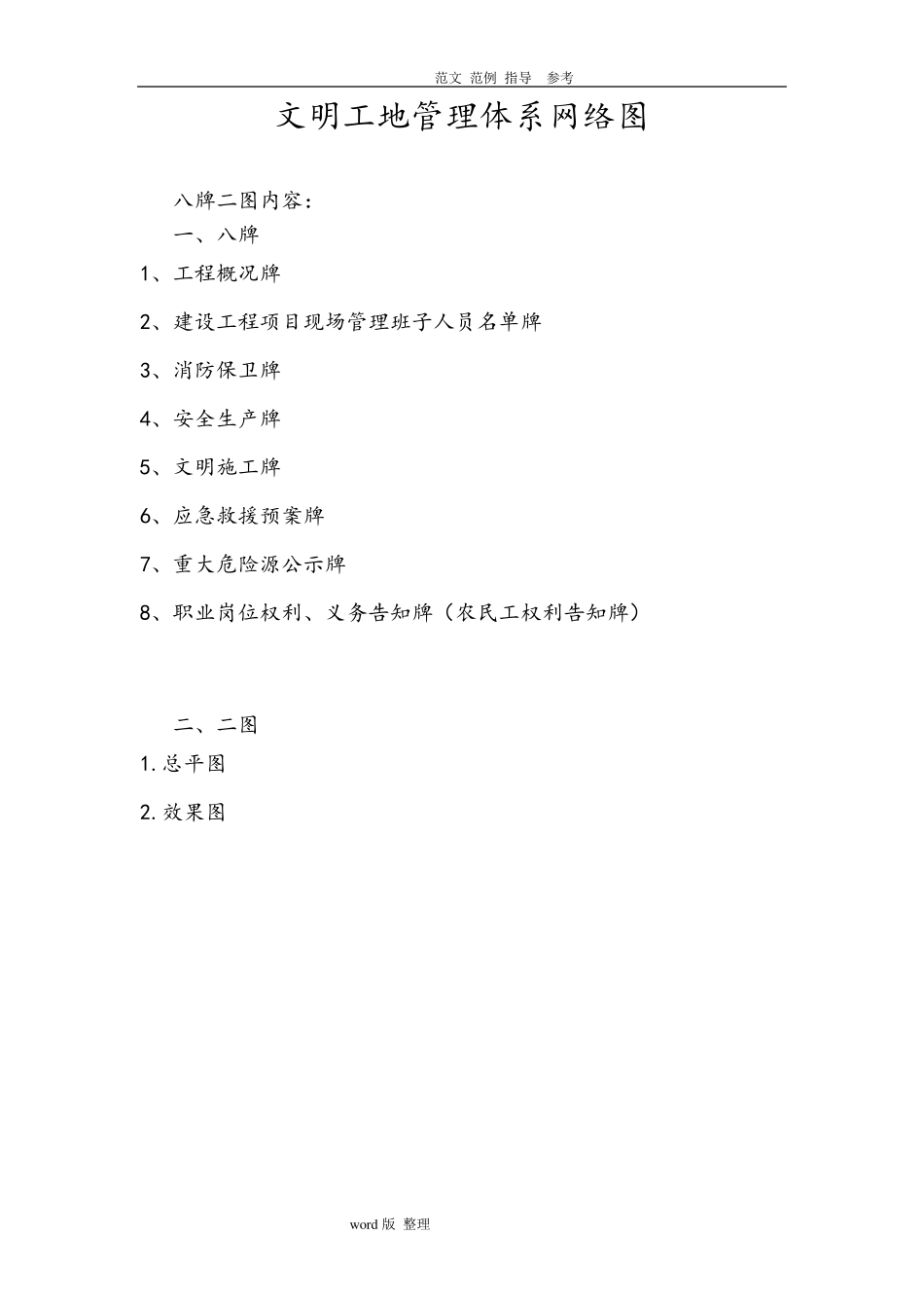 建筑施工现场“八牌二图”_第1页