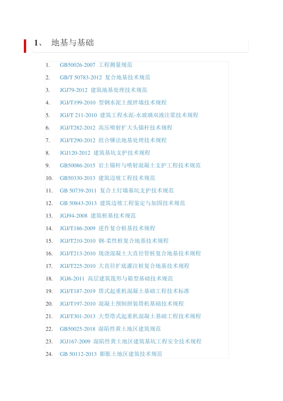 建筑施工规范大全2019_第1页