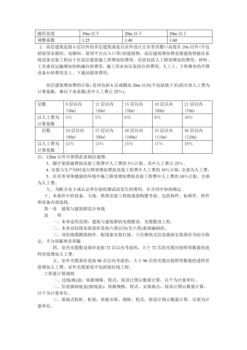 建筑智能化系统设备安装工程定额说明_第2页