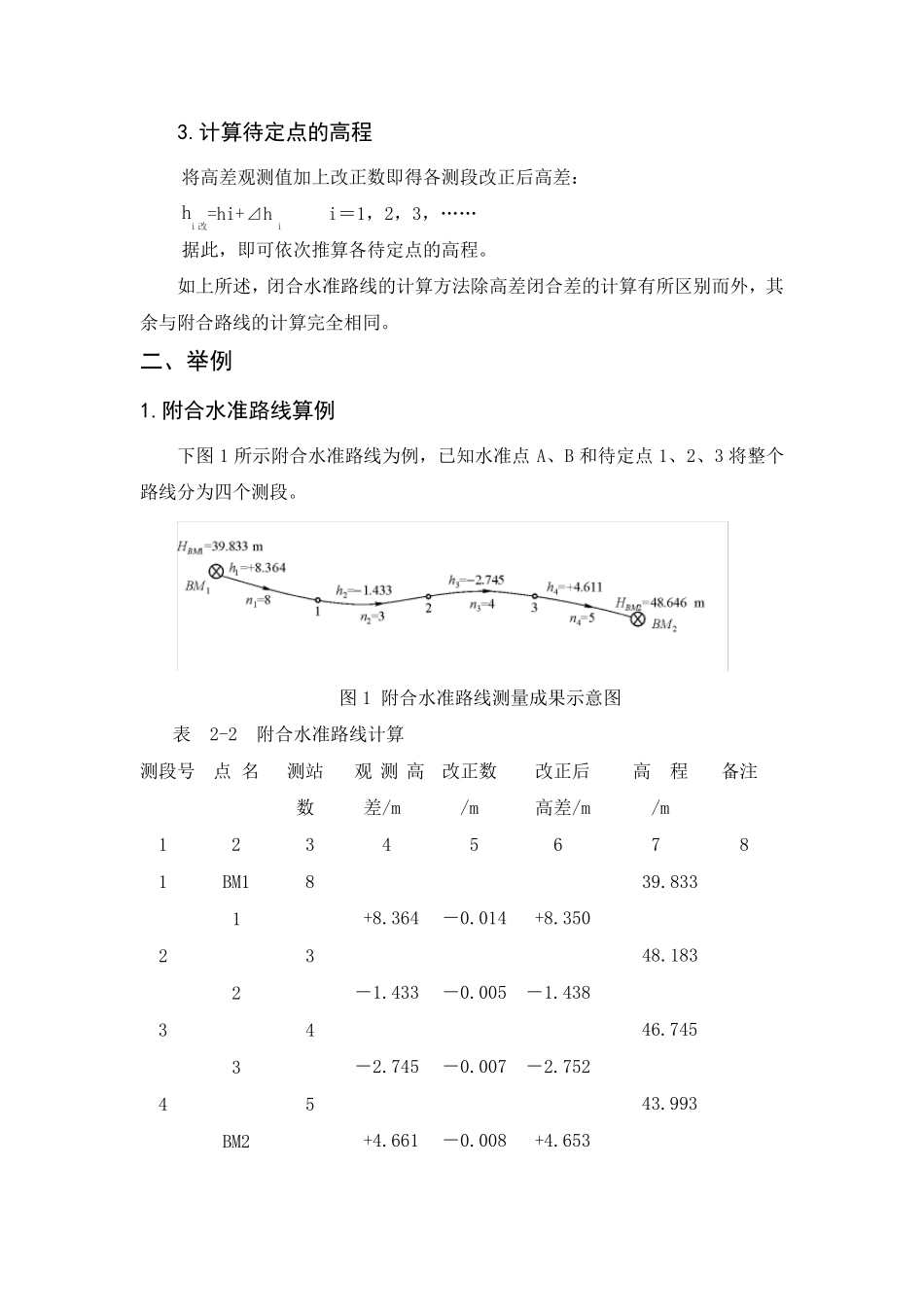 建筑水准测量内业计算_第2页