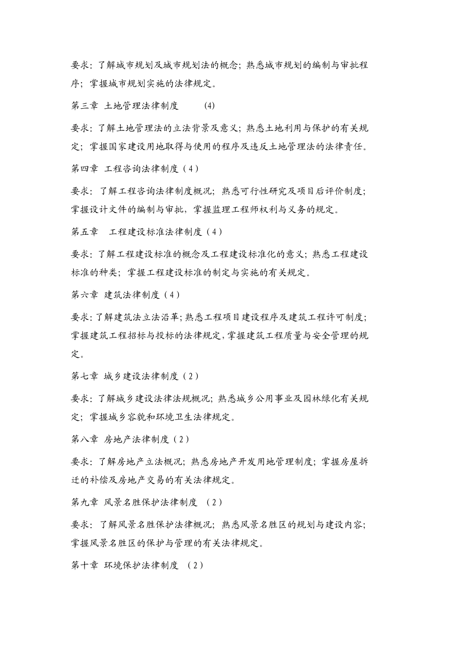 建筑法规教学大纲_第2页