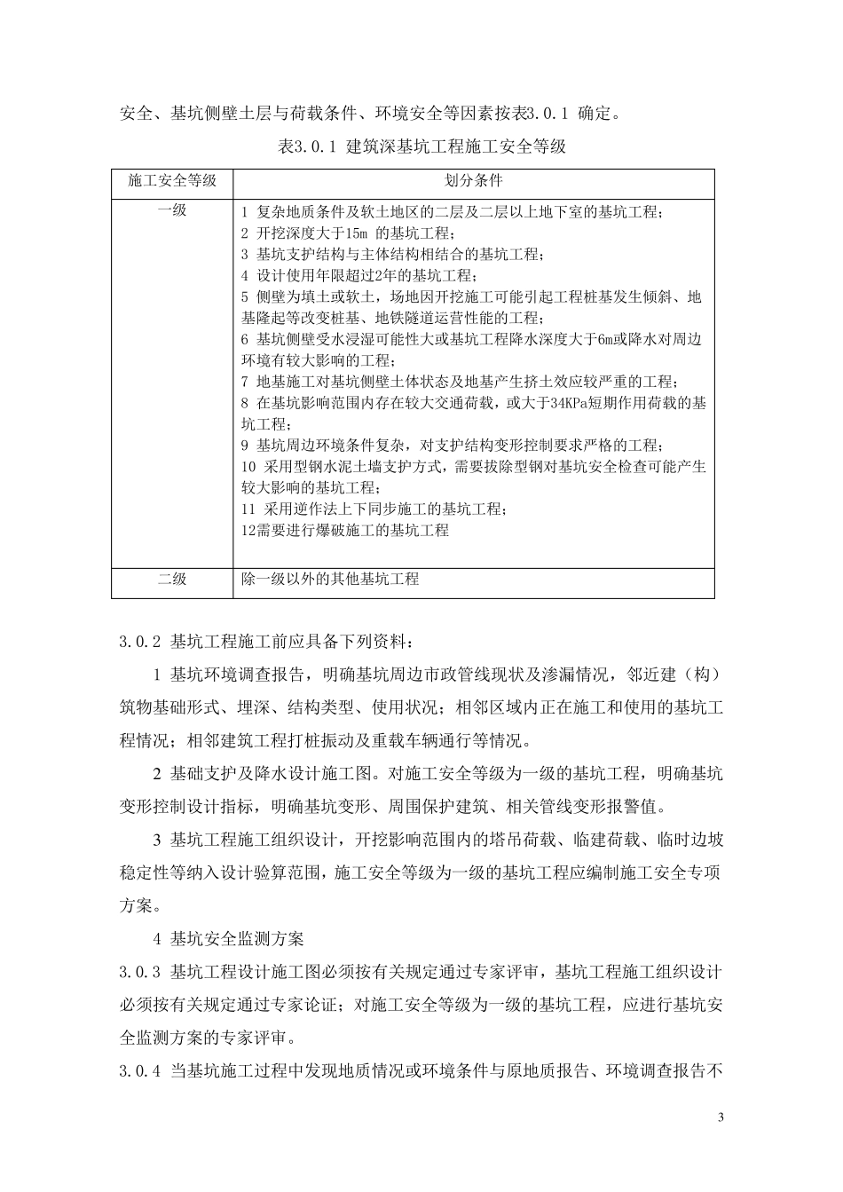 建筑深基坑工程施工安全技术规范(正式发行版)_第3页
