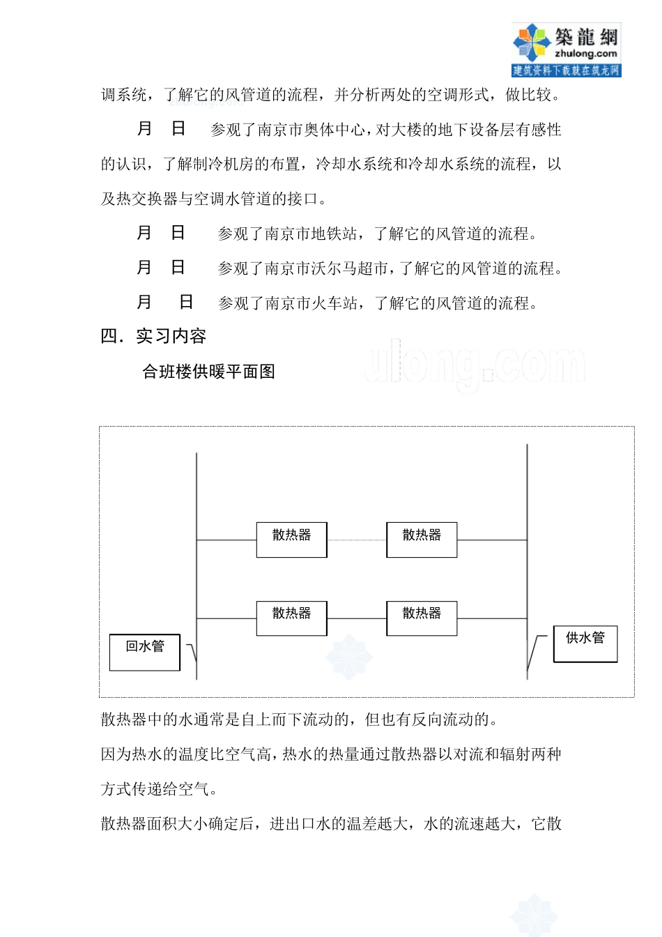 建筑环境与设备工程专业认识实习报告_第3页