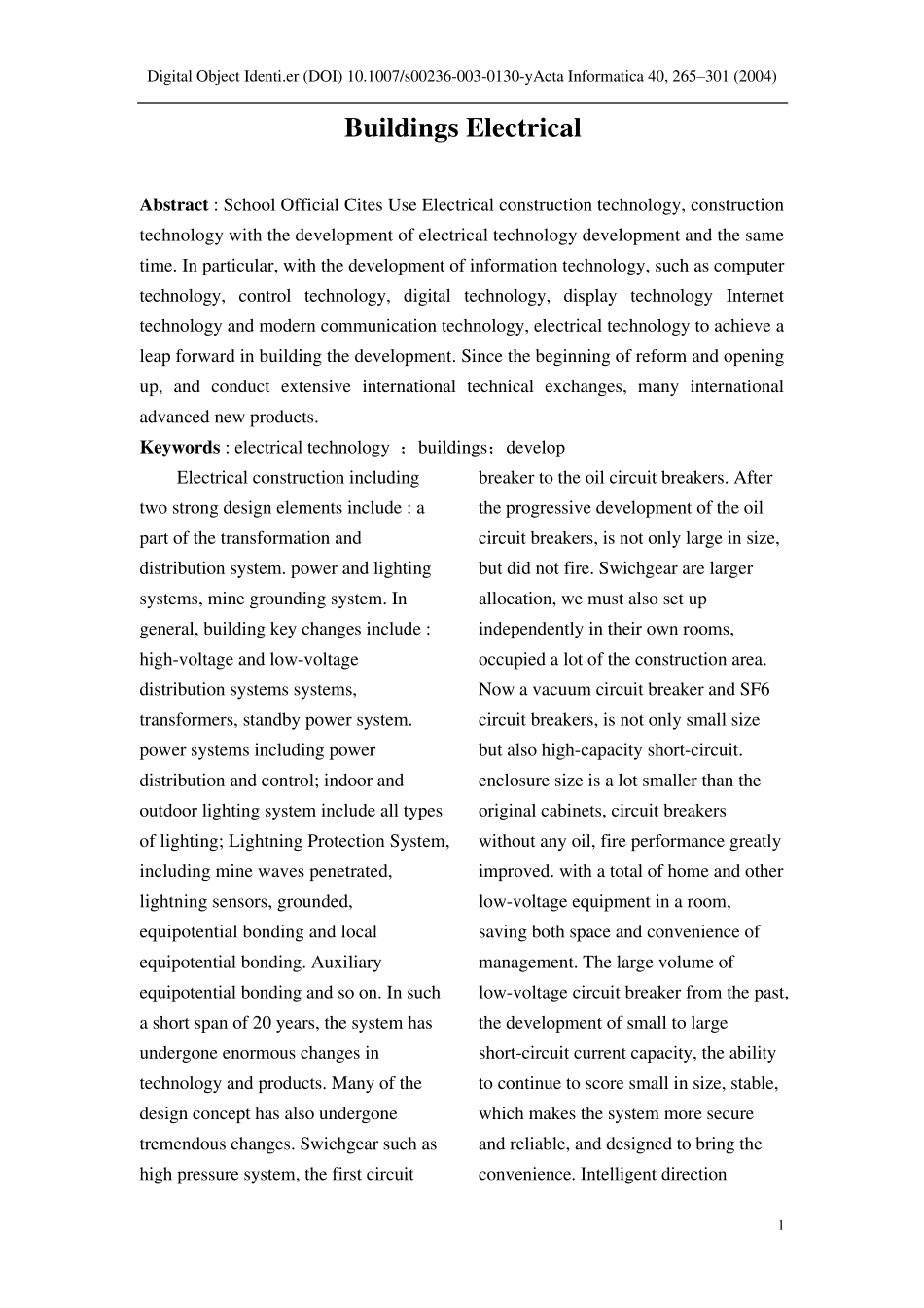 建筑电气英语_第1页