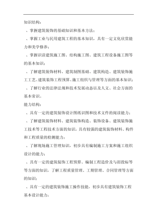 建筑装饰工程技术