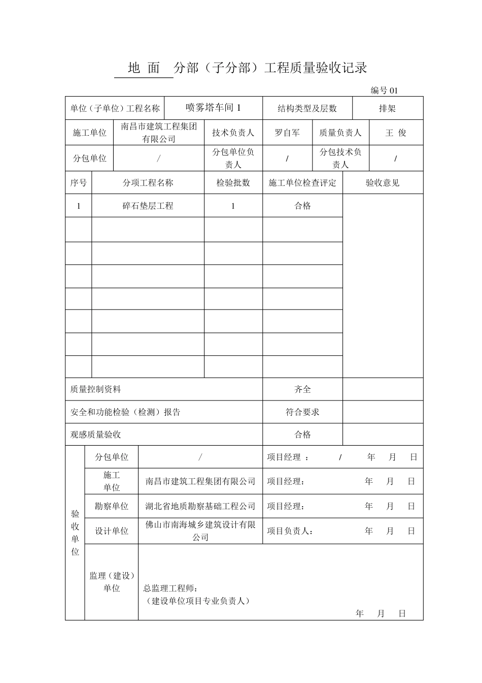 建筑装饰装修工程分部分项验收资料_第2页