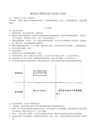 建筑设计图纸表达(方案设计深度)