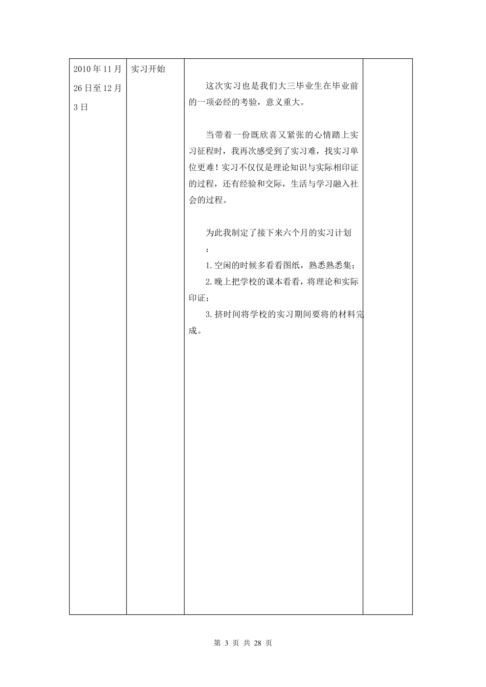 建筑顶岗实习周记_第3页