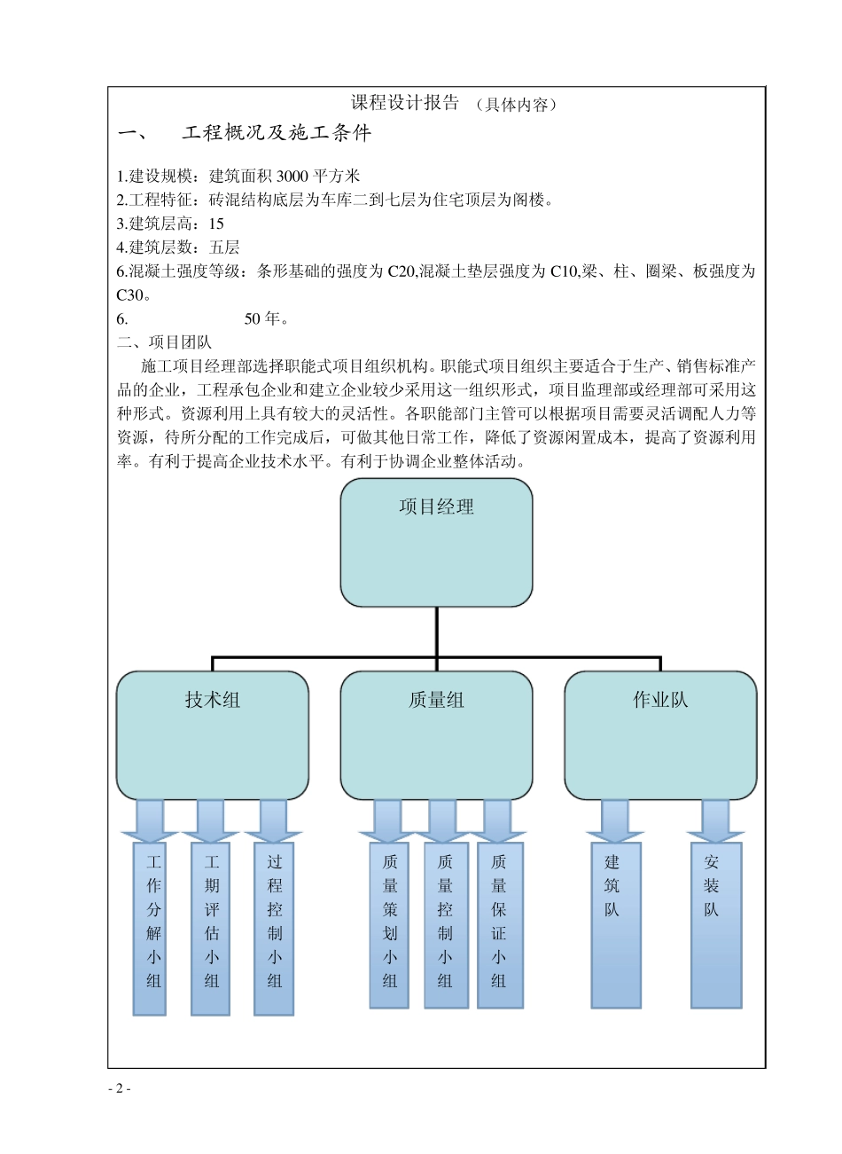 建设工程信息管理课程设计报告_第3页
