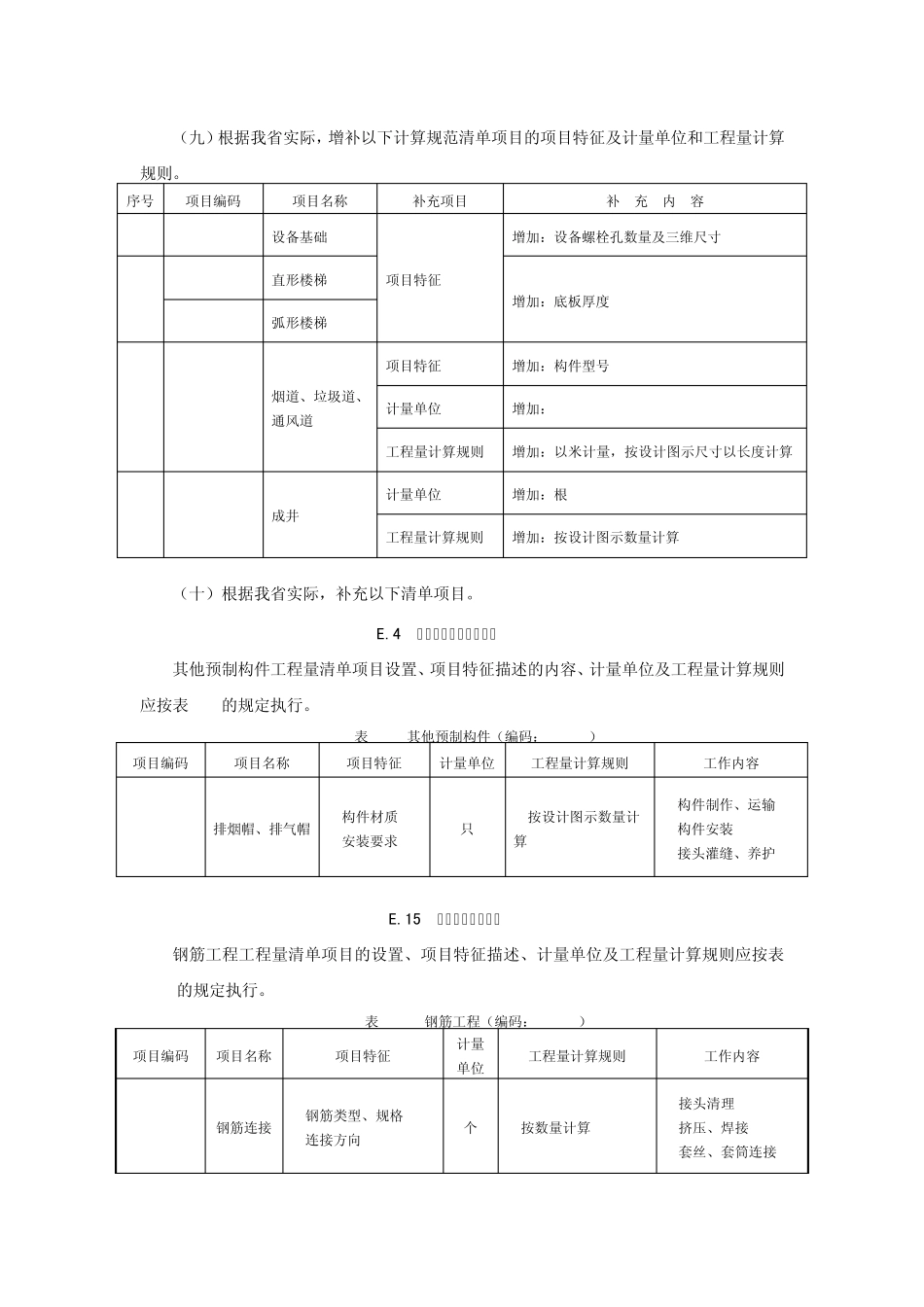建设工程工程量计算规范(2013)浙江省补充规定_第3页