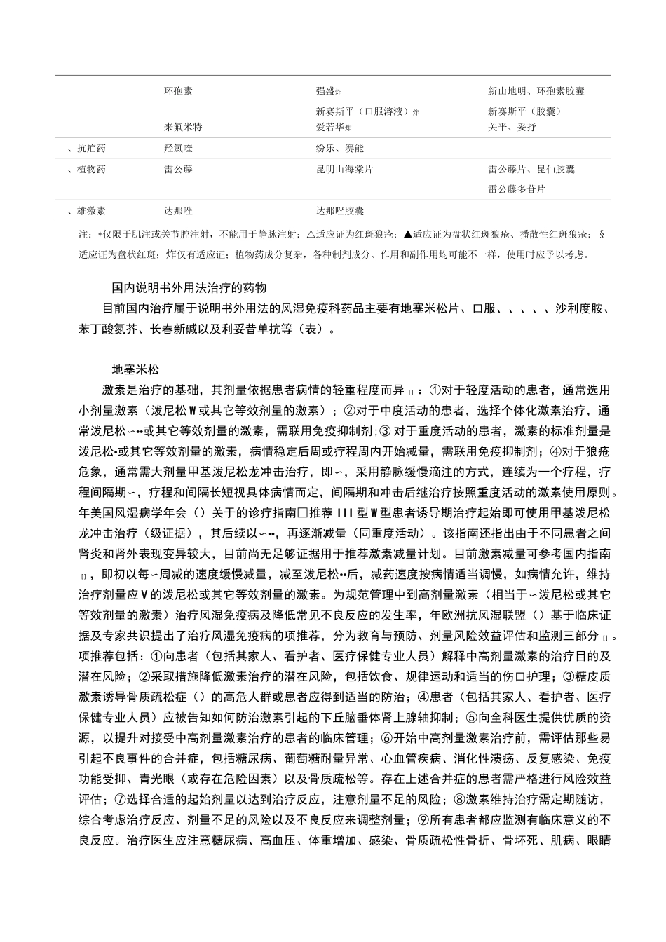 风湿免疫疾病超药品使用说明用药专家共识_第2页