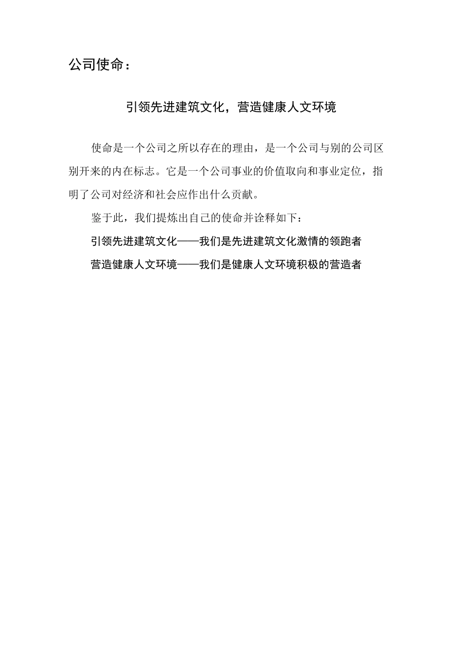 公司使命、愿景、核心价值观(内容及诠释)_第2页