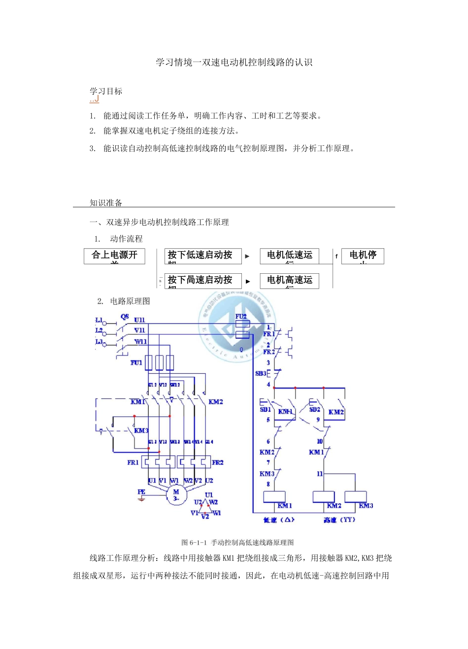 《双速异步电动机的控制线路》电子教材_第2页