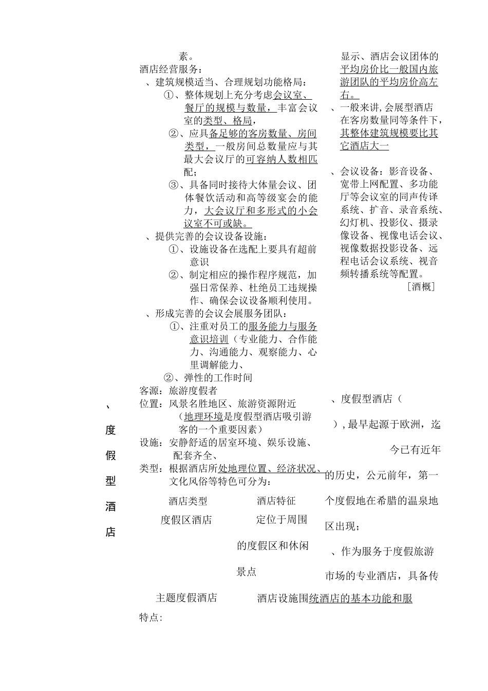 知识点整理——酒店业态类型_第2页