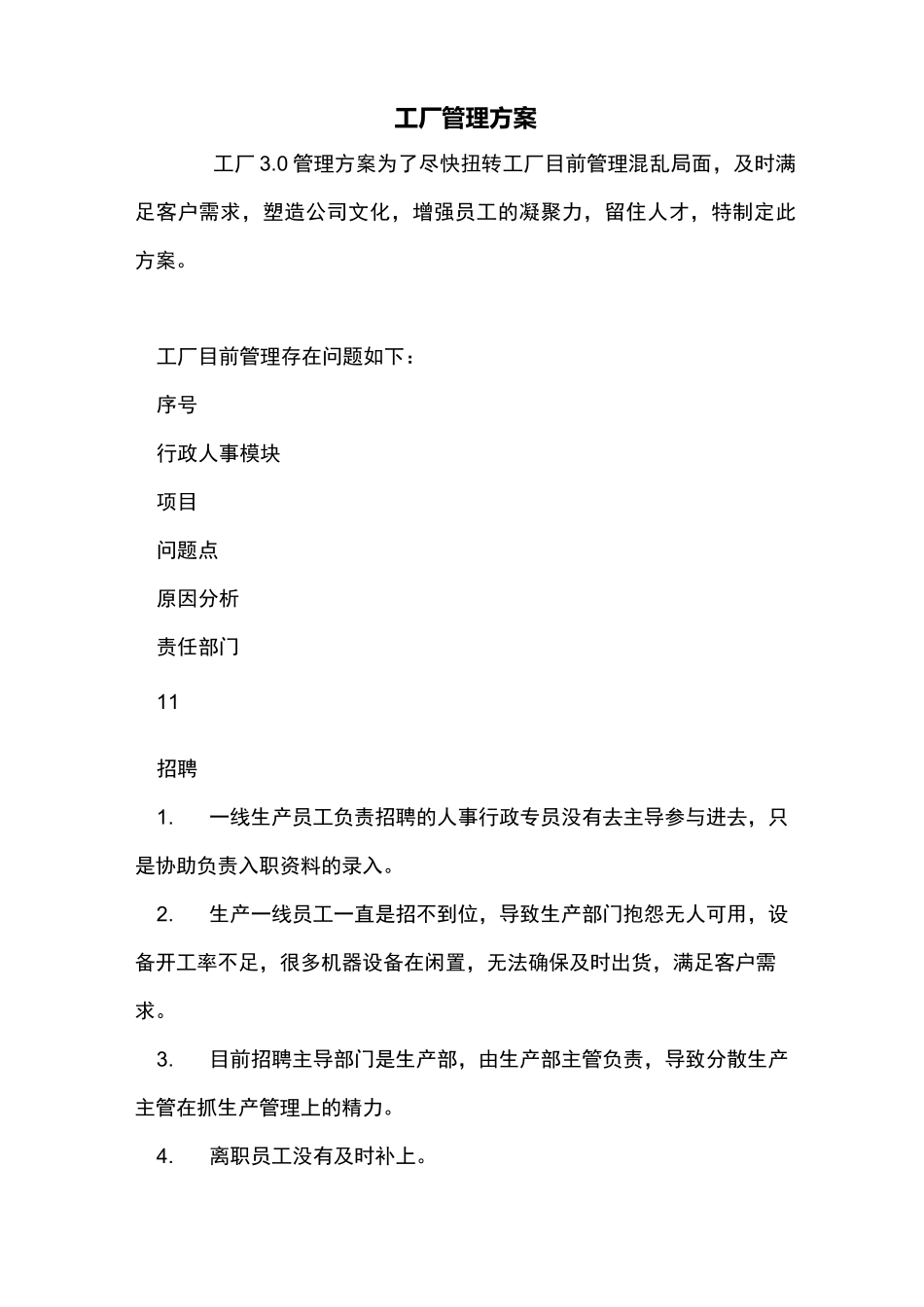 工厂管理方案_第1页