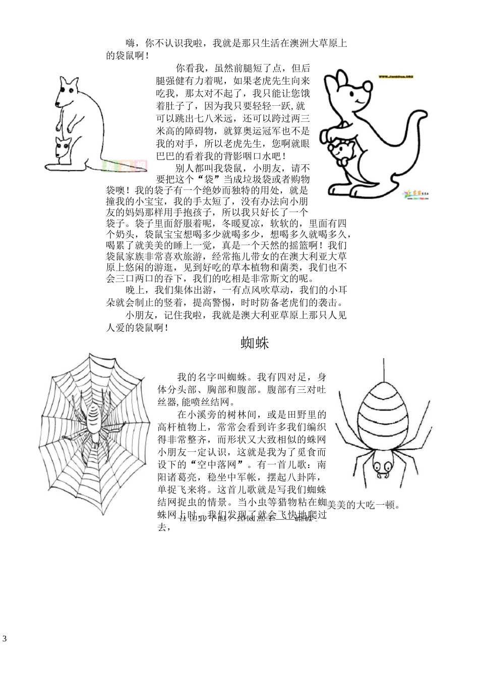 动物的名片(图文并茂)_第3页