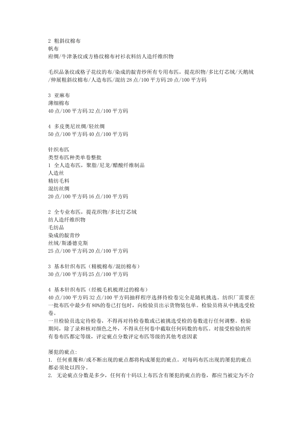 面料四分制检验标准_第2页