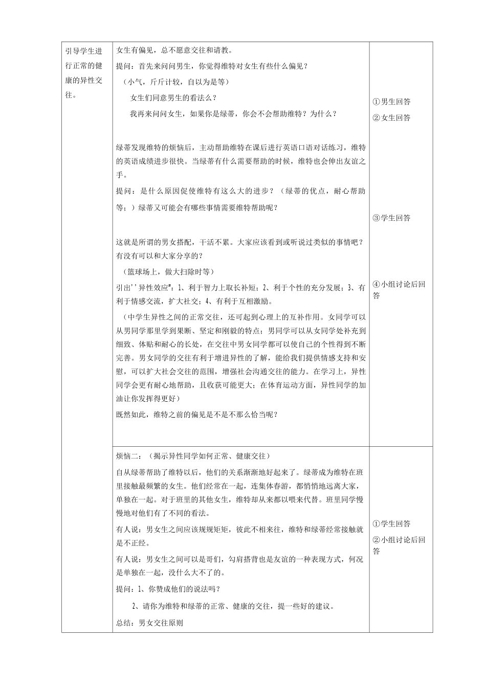 异性交往心理健康教案_第2页