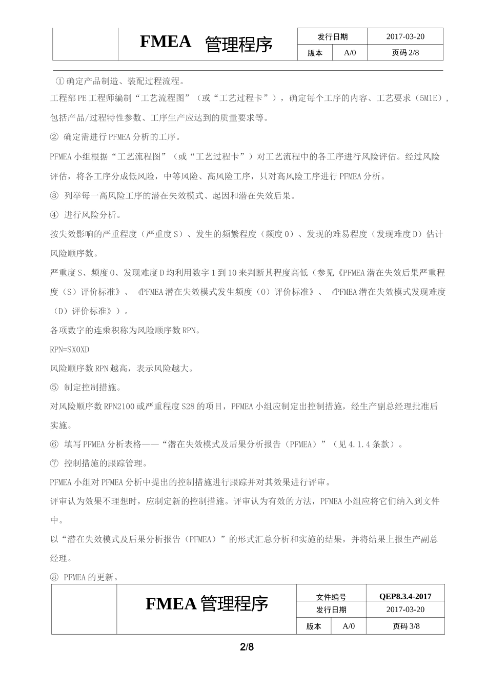 FMEA 管理程序_第2页