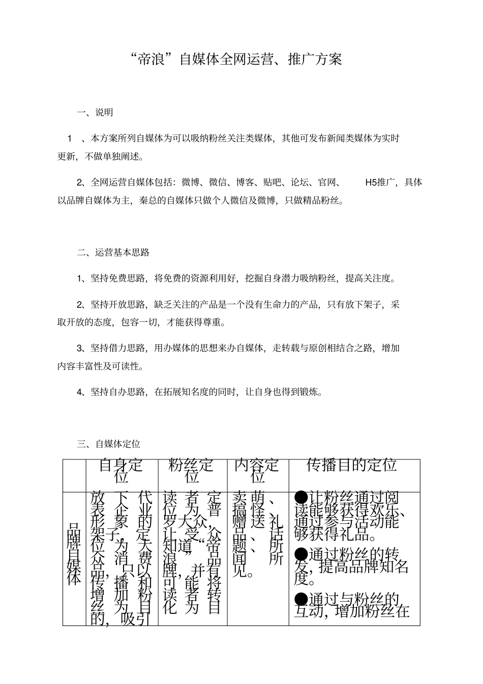 自媒体运营企划设计方案_第2页