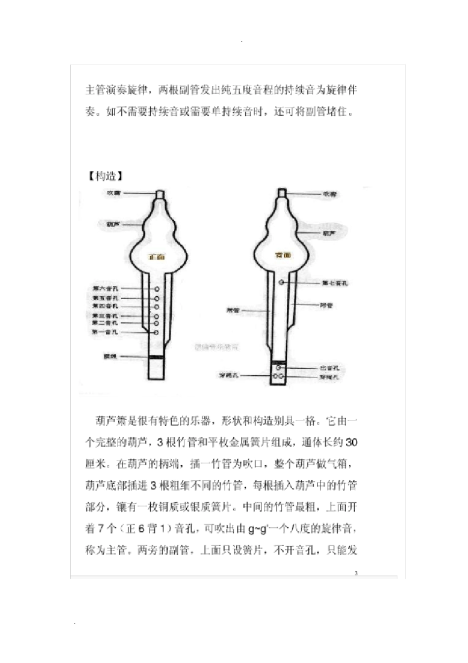 自学葫芦丝教程超完整_第3页