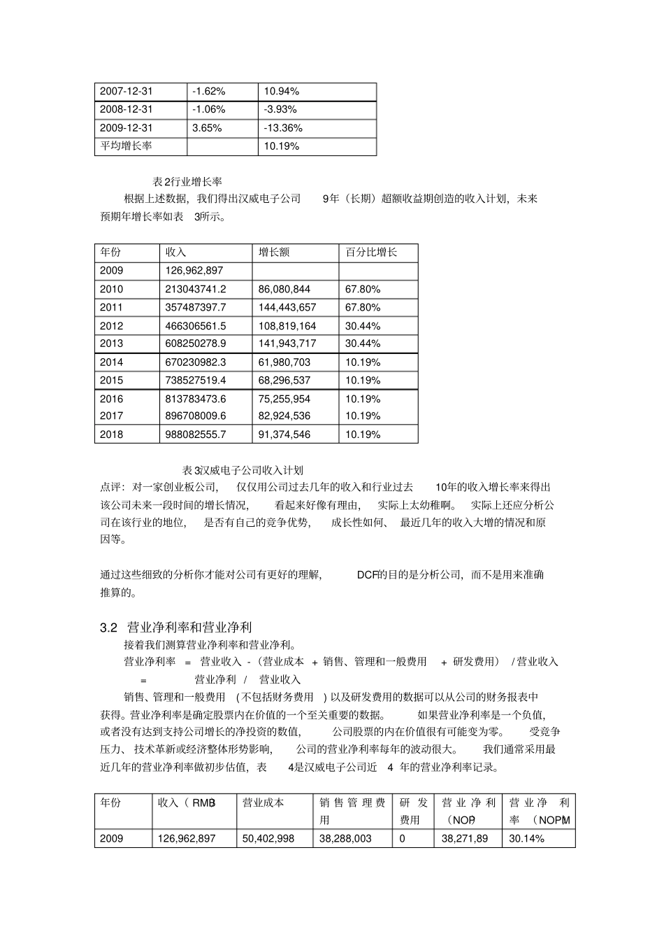 自由现金流贴现法估值案例分析_第2页