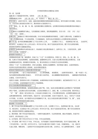 自考中外教育管理史复习资料全