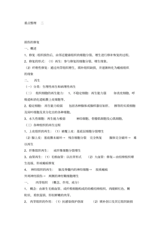 自考病理学重点整理二