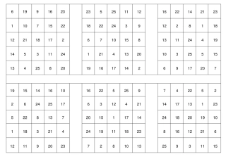 舒尔特表格-直接打印版